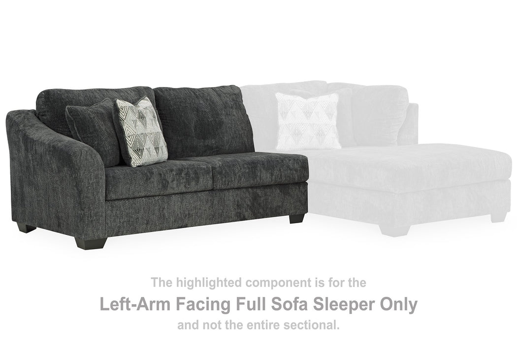 Biddeford 2-Piece Sleeper Sectional with Chaise