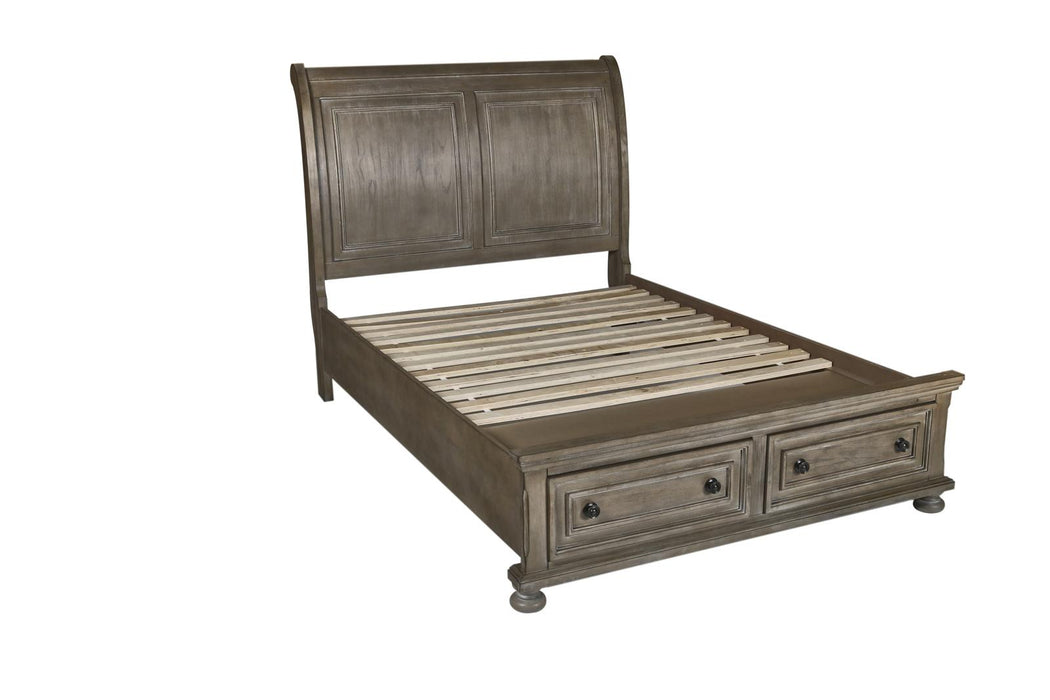 New Classic Furniture Allegra Youth Full Storage Bed in Pewter
