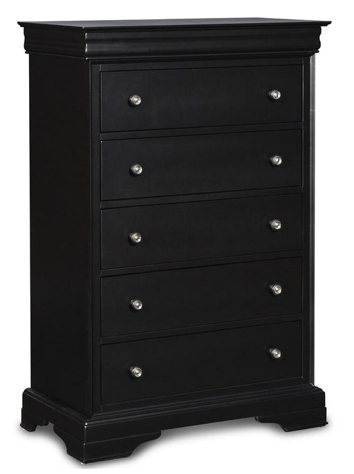New Classic Belle Rose 5 Drawer Lift Top Chest in Black Cherry image