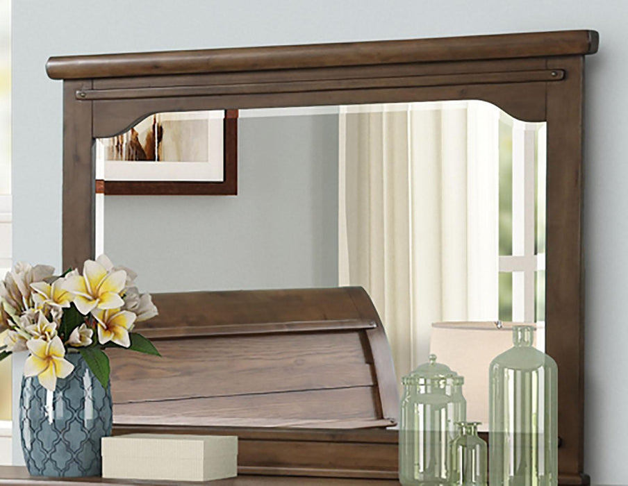 New Classic Furniture Fairfax Mirror in Medium Oak
