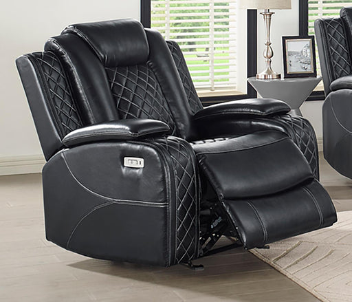 New Classic Furniture Orion Glider Recliner in Black image