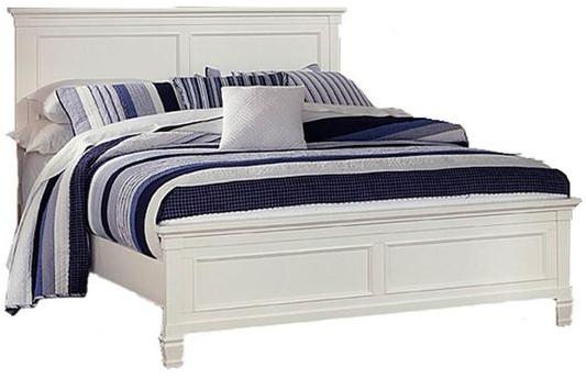 New Classic Tamarack California King Panel Bed in White