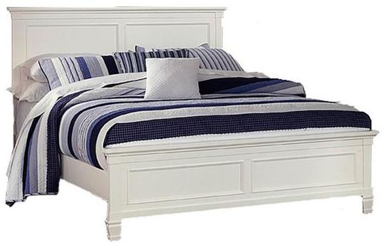 New Classic Tamarack King Panel Bed in White