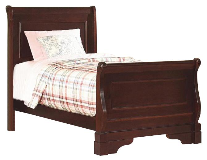 New Classic Versaille Youth Full Sleigh Bed in Bordeaux
